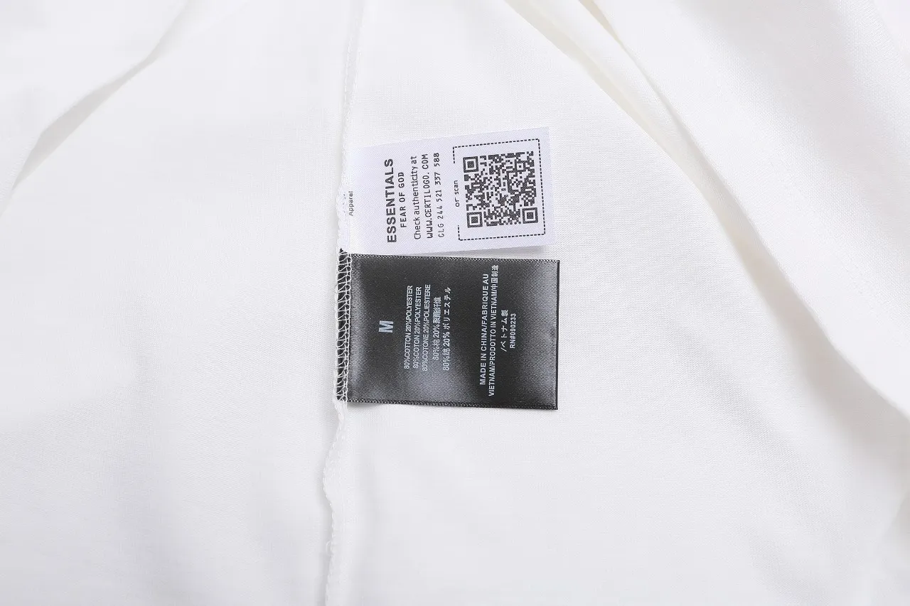 ESSENTIALS FEAR OF GOD FOG T ：E 2382# ： Black Sizes：S M L XL